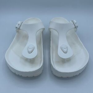 Birkenstock Gizeh EVA Sandals in White, size 7 US W